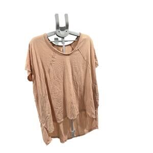 Free People Movement Tan City Vibes Oversized Tunic Pocket Tee - Small